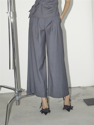 Co'Couture SagaCC Pleat Pant Mid Grey